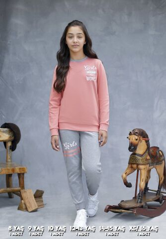 Elsima 3194 Kız Çocuk Uzun Kollu Pijama Takımı 6'lı (8-16YAŞ)