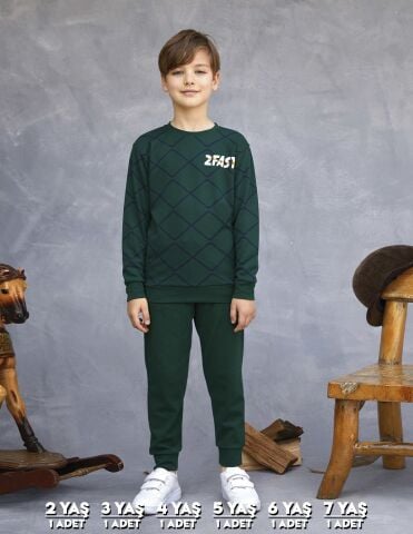 Elsima 3155 Erkek Çocuk Uzun Kollu Pijama Takımı 6'lı (2-3-4-5-6-7 Yaş)