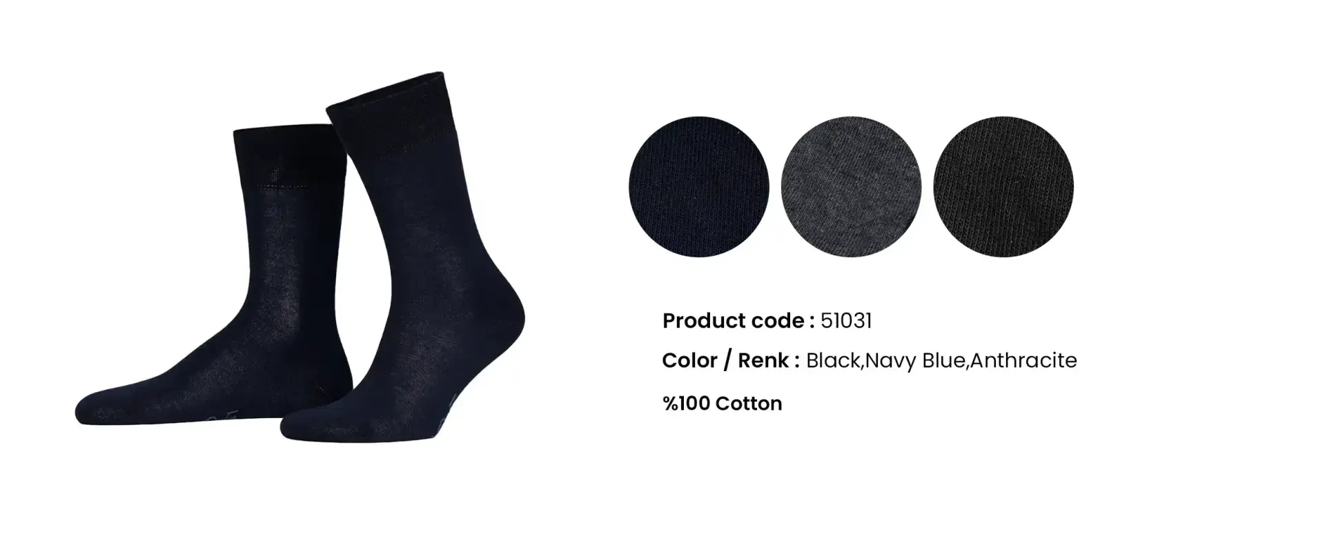 Aytuğ 51031 (41-45) Dikişsiz Cotton Erkek Soket Çorap 12'li