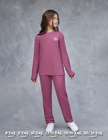 Elsima 3192 Kız Çocuk Uzun Kollu Pijama Takımı 6'lı (8-16YAŞ)