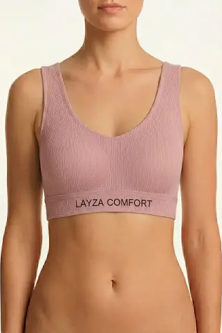 Layza 8202 (M-L-XL-XXL) Lazer Kesim Hayalet Dikişsiz Bayan Sütyen 6'lı