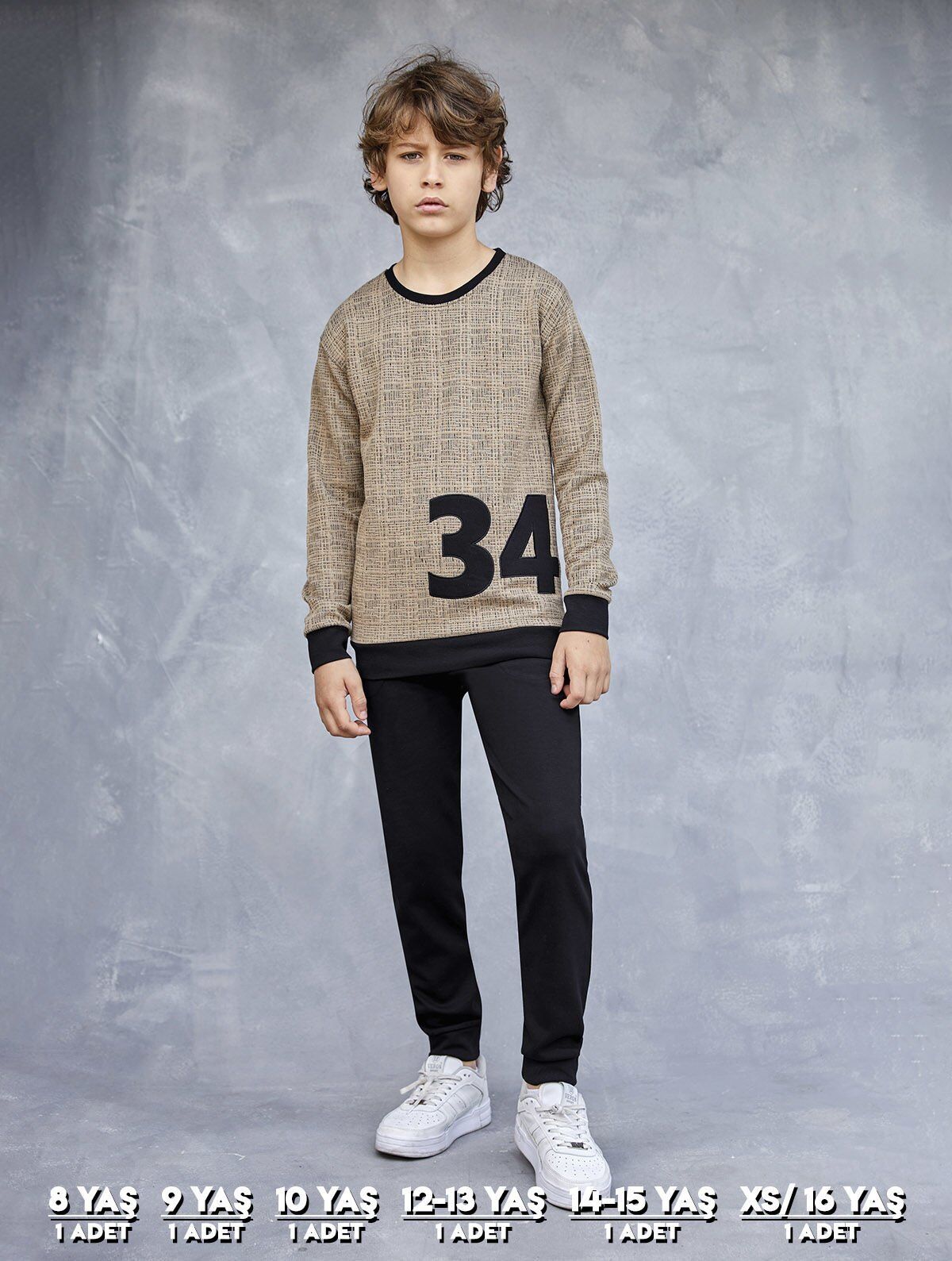 Elsima 3166 Erkek Çocuk Uzun Kollu Pijama Takımı 6'lı (8-16YAŞ)