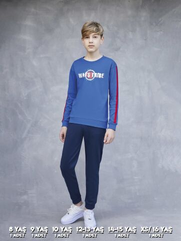 Elsima 3168 Erkek Çocuk Uzun Kollu Pijama Takımı 6'lı (8-16YAŞ)