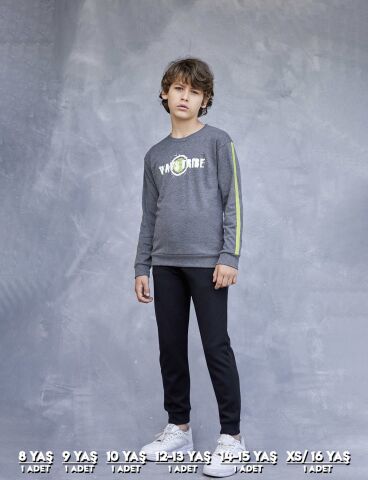 Elsima 3168 Erkek Çocuk Uzun Kollu Pijama Takımı 6'lı (8-16YAŞ)