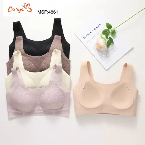 Ceriya 4861 (M-L-XL-XXL) Zero Gram Lazer Kesim Bayan Sütyen 6'lı