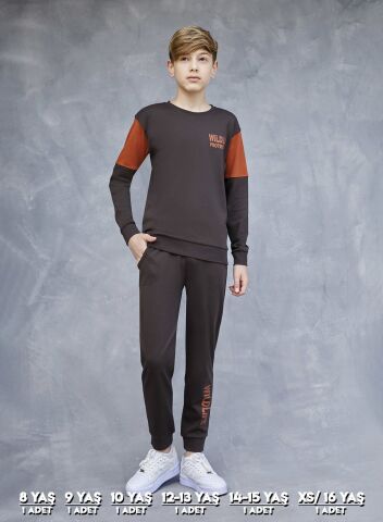 Elsima 3164 Erkek Çocuk Uzun Kollu Pijama Takımı 6'lı (8-16YAŞ)