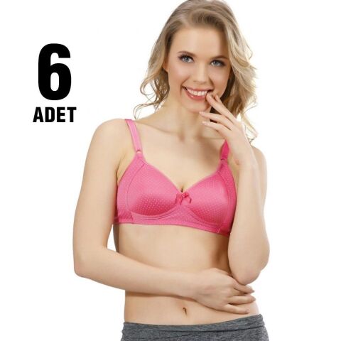 Liza 301 Telsiz Boş Kalıp Bayan Sütyen 6'lı