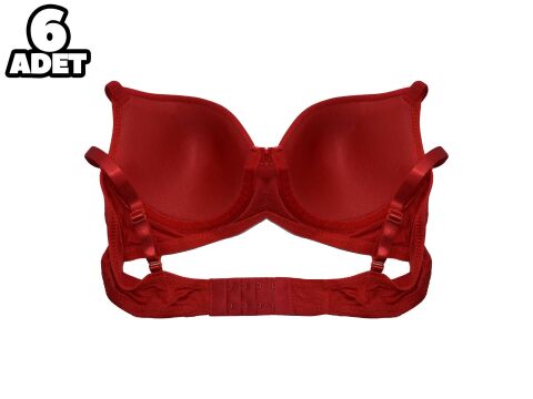 Liza 1019 Nefes Alan Bayan Desteksiz Sütyen 6'lı