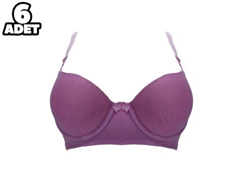 Liza 1019 Nefes Alan Bayan Desteksiz Sütyen 6'lı