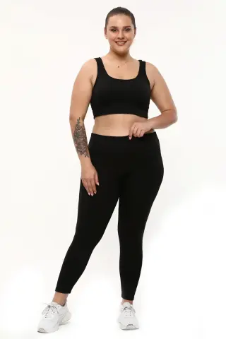 Vogsing 393 (3XL-4XL-5XL) Fitilli Yüksek Bel Bayan Tayt 6'lı