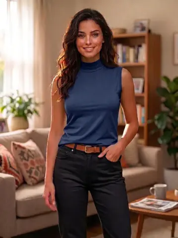 Kapitex 1303 (L-XL-XXL) Bayan Kolsuz Balıkçı Yaka Atlet 3'lü