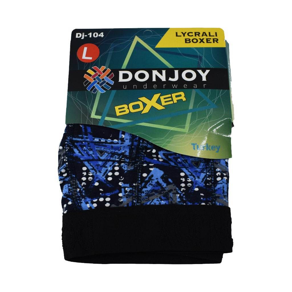 Donjoy Desenli Erkek Likralı Boxer 10'lu