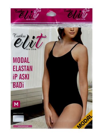 Tutku Elit 2004 Modal Elestan Bayan İp Askılı Çıtçıtlı Body (Kancalı)