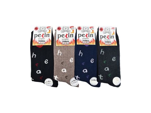 Pelin 10-3 Kışlık Bayan Termal Havlu Çorap 12'li