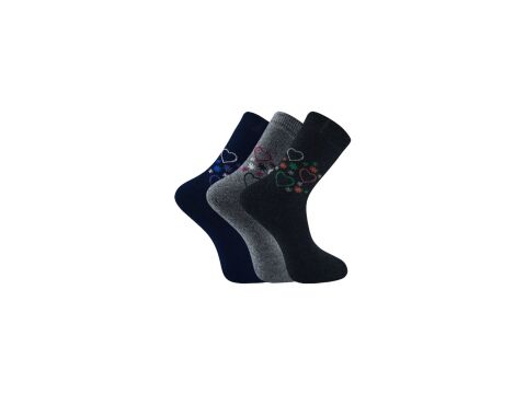 Pelin 10-2 Kışlık Bayan Termal Havlu Çorap 12'li