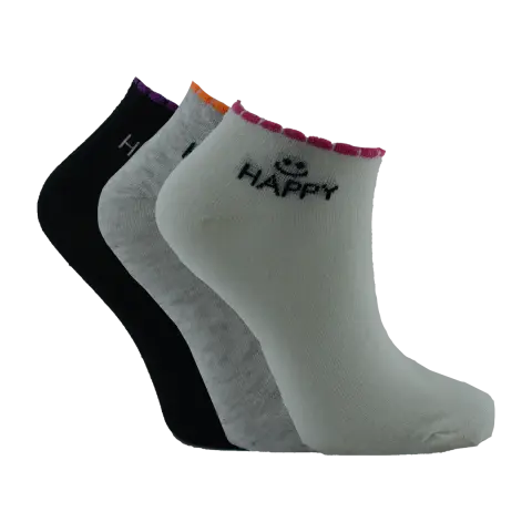 XGRİ POLO 7-4 (35-40) Bayan Organik Pamuk Penye Patik 12'li