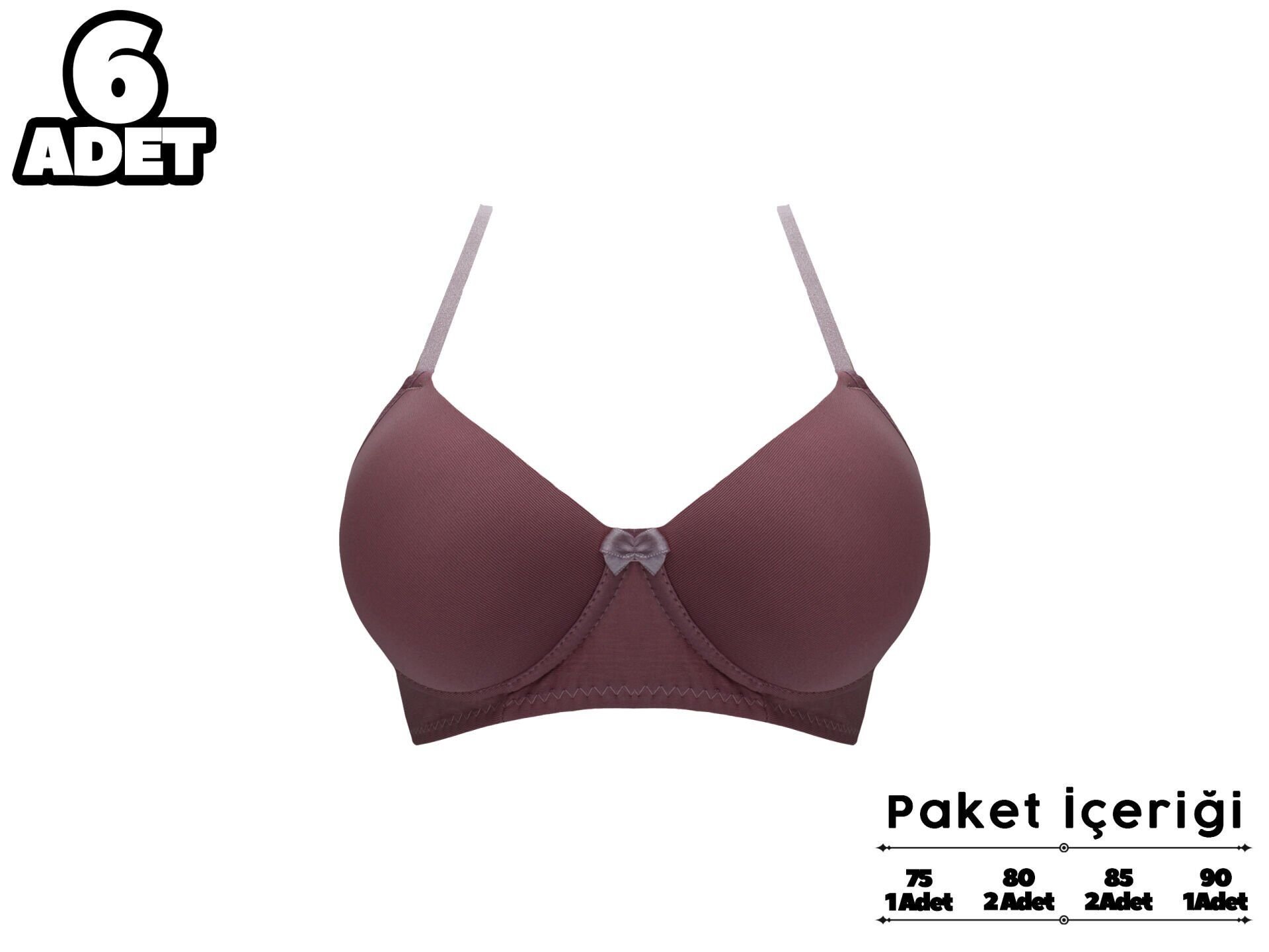 Liza 2260 Balensiz Destekli Sütyen 6'lı