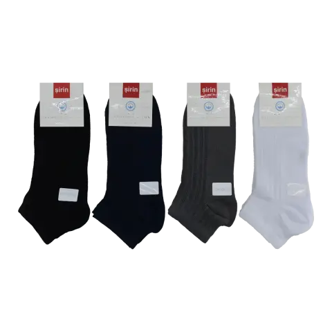 Şirin 7090-004 Ter Emici Dikişsiz Erkek Penye Patik 12'li