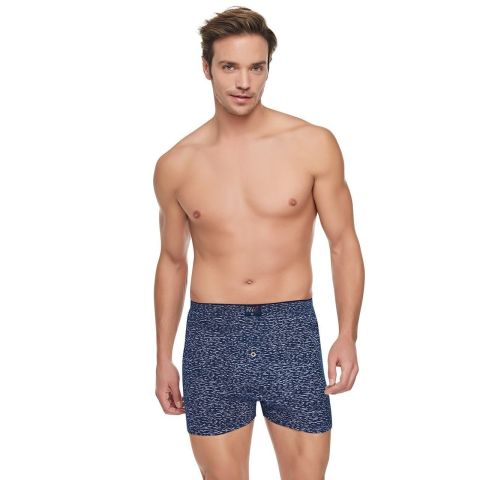 Tutku Elit 1102 Havlu Bel Erkek Penye Desenli Boxer
