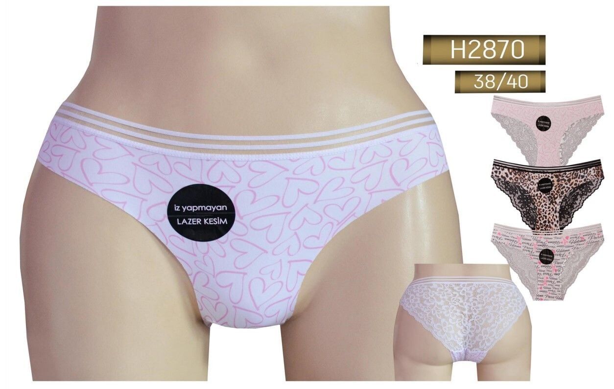 Helena Paris 2870 M Beden Bayan Fantazi Külot 12'li