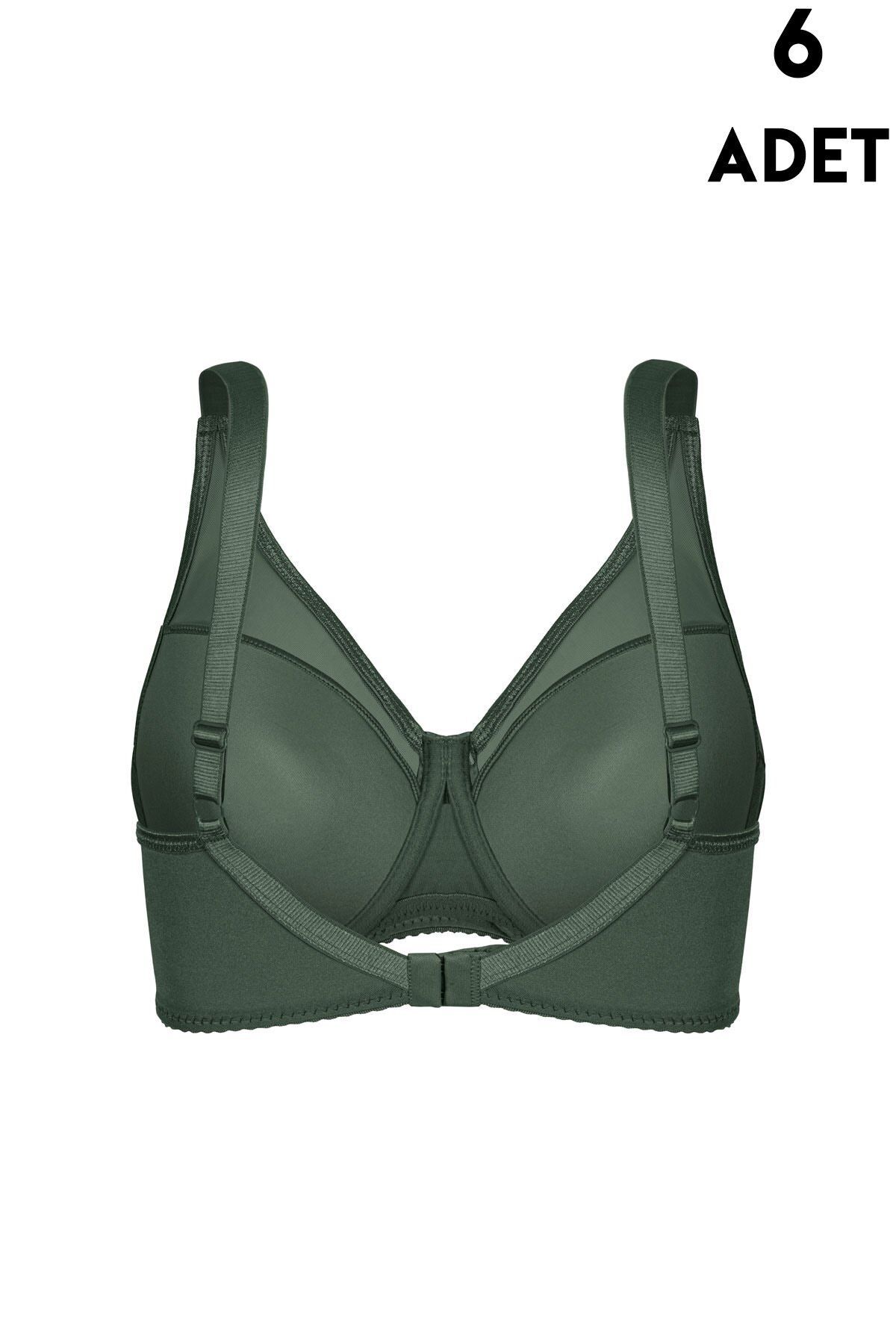 Aysemin 5002 C Cup Balenli Desteksiz Bayan Sütyen 6'lı