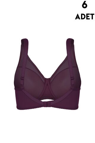 Aysemin 5002 C Cup Balenli Desteksiz Bayan Sütyen 6'lı
