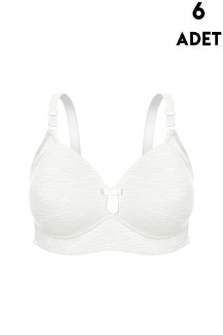 Aysemin 5140 C Cup Balensiz Desteksiz Bayan Sütyen 6'lı