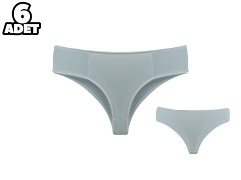 Cansoy 660 Ekru Diana C Cup Balenli Desteksiz Sütyen Takım 6'lı